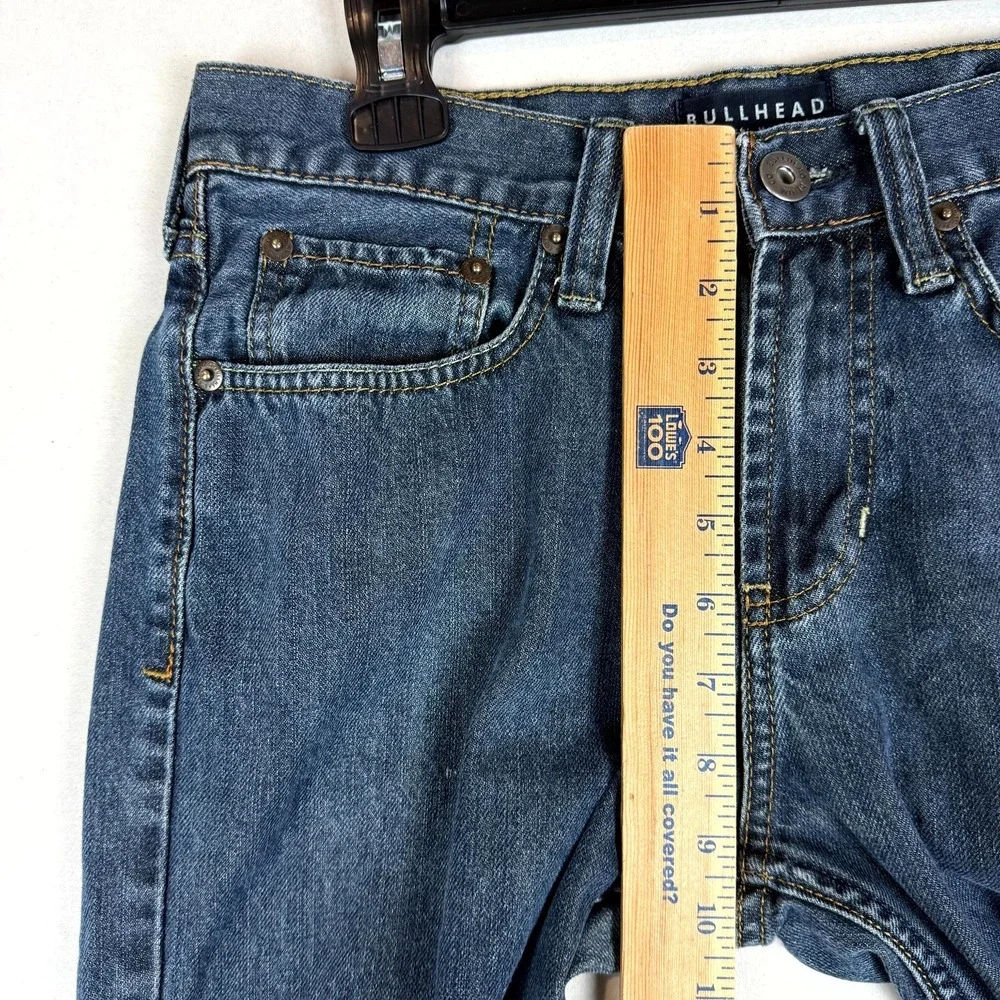 Bullhead Denim Co. Jeans Men 29x30 Blue Cotton Medium Wash Mid Rise Straight Leg